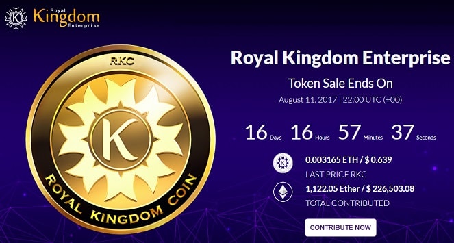 royal kingdom enterprise ico rkc