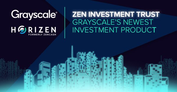 A companhia Grayscale Investments anunciou oficialmente o lançamento do ZEN Investment Trust, um fundo focado exclusivamente na criptomoeda Horizen (ZEN).